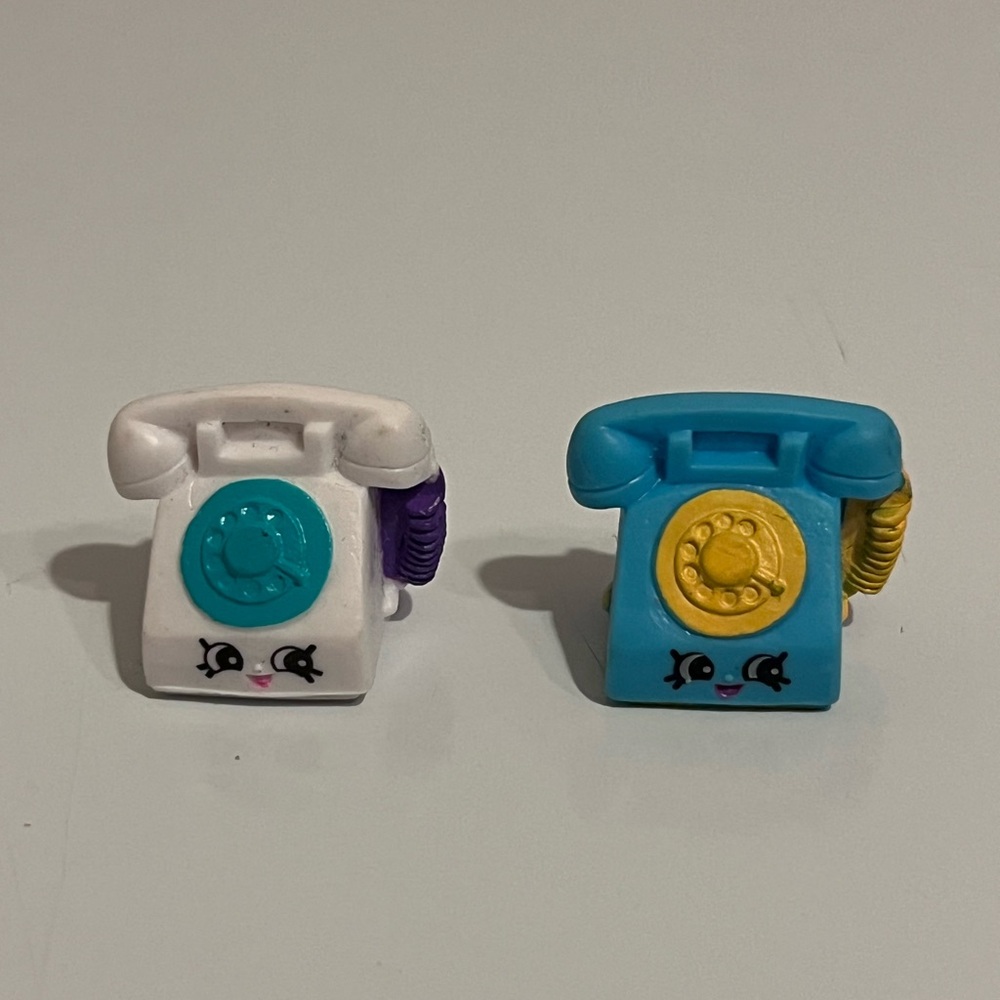 Shopkins Season 3 Chatter Rotary Phone Duo - Rare Homewares